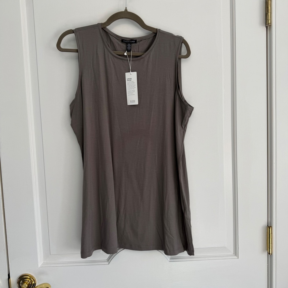 Eileen Fisher Tank Top Women XL Gray